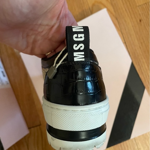 MSGM Multicolor Tweed Platform Slip-on Sneakers - Picture 9 of 14